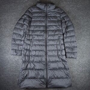 Uniqlo Women's Dark Gray Long Puffer Coat